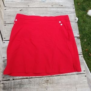 Rafaella Comfort Red Skort Size XL Red